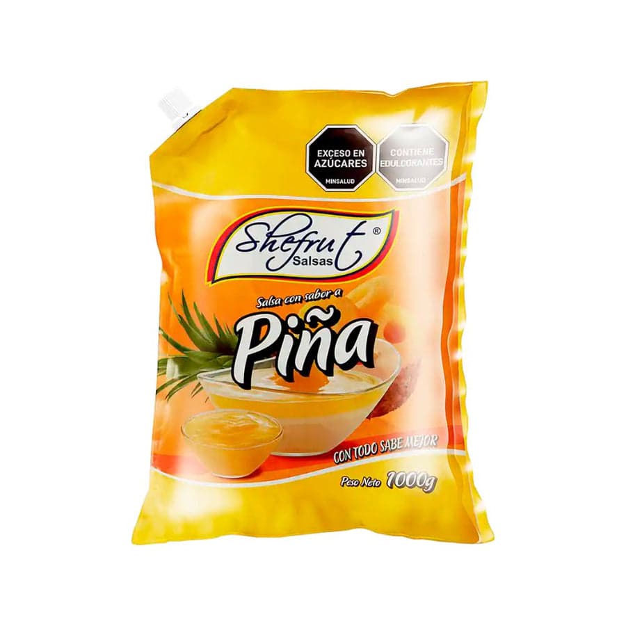 Bolsa de salsa de piña Shefrut de un kilogramo
