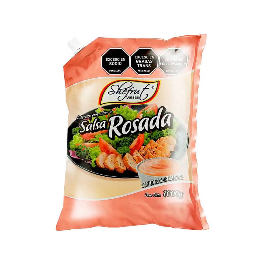 Bolsa de salsa rosada Shefrut de un kilogramo